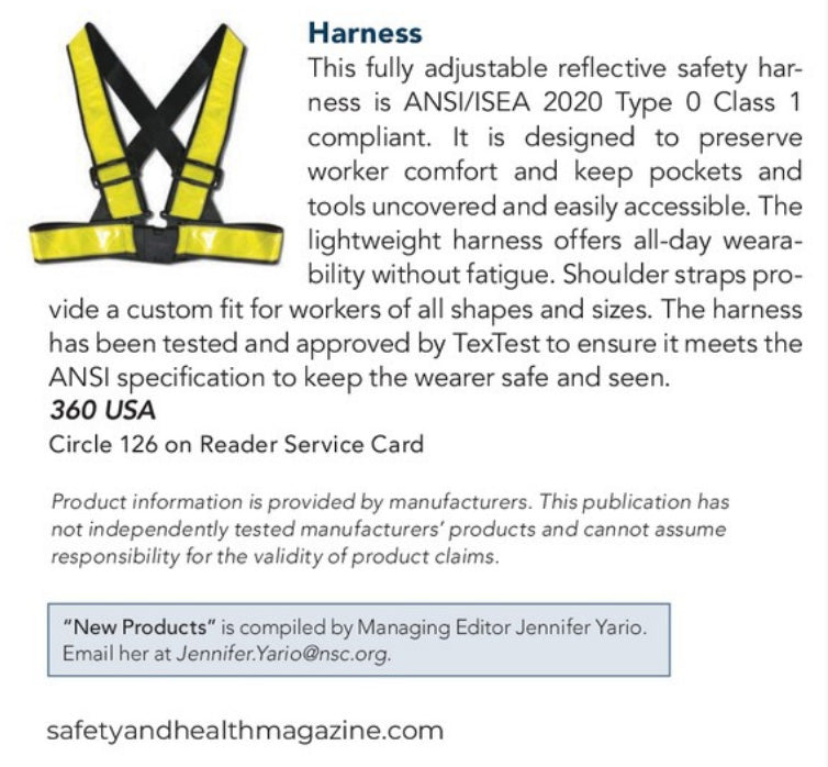 New Product Introduction in Safety+Health December 2021 Magazine
