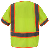 Class 3, Orange Pipping Reflective Safety Vest