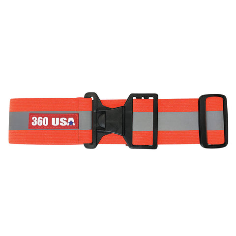 Orange Reflective Elastic PT Belt with Buckle [Genuine Issue]
